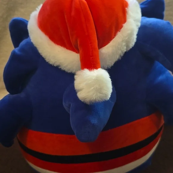 New Squishmallow Santa Sonic 15 In Stuffed Animal Rounded Bottom - Picture 4 of 5